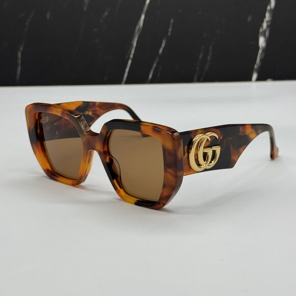 NEW GUCCI GG0956S 007 HAVANA WOMEN SUNGLASSES GUCCI main image 2